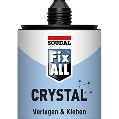 Soudal 282.204,2 cm Fix all Crystal"adesivo sigillante, bianco, 290 ml Soudal 282.204,2 cm Fix all Crystal"adesivo sigillante, bianco, 290 ml