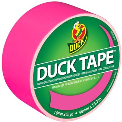 Duck Colored Duct Tape, 1.88 X 15 Yds, 3 Core, Neon Pink, Sold As 1 Roll Duck Colored Duct Tape, 1.88 X 15 Yds, 3 Core, Neon Pink, Sold As 1 Roll