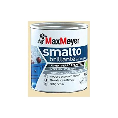 MaxMeyer Smalto all'acqua poliuretanico Bianco Panna Paint MaxMeyer Smalto all'acqua poliuretanico Bianco Panna Paint