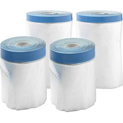 vasalat SB4-2 Nastro adesivo per imbianchino, facile e veloce, 2 pezzi, 110 cm, 55 cm x 20 m, pellicola UV per pittura, trasparente, 2 pezzi 110 cm x 20 m, 2 pezzi 55 cm x 20 vasalat SB4-2 Nastro adesivo per imbianchino, facile e veloce, 2 pezzi, 110 cm, 55 cm x 20 m, pellicola UV per pittura, trasparente, 2 pezzi 110 cm x 20 m, 2 pezzi 55 cm x 20