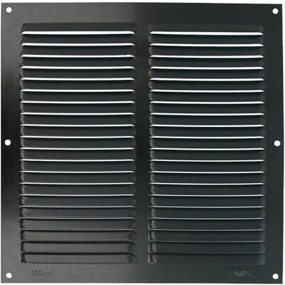 Amig Griglia Quadrata in Alluminio Griglie di Ventilazione per Uscita d'Aria Ideale per Soffitto di Cucina e Bagno Dimensioni 250 x 250 mm Colore Nero Amig Griglia Quadrata in Alluminio Griglie di Ventilazione per Uscita d'Aria Ideale per Soffitto di Cucina e Bagno Dimensioni 250 x 250 mm Colore Nero