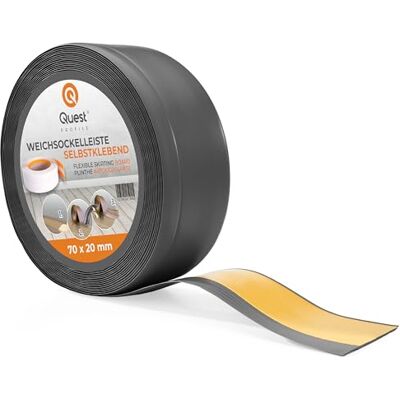 Garmin Battiscopa Morbido Adesivo 70 mm x 20 mm Listello in PVC, Finitura Flessibile Battiscopa flessibile per pareti e pavimenti – decorativo, resistente ai raggi UV (Grigio scuro, 5m) Garmin Battiscopa Morbido Adesivo 70 mm x 20 mm Listello in PVC, Finitura Flessibile Battiscopa flessibile per pareti e pavimenti – decorativo, resistente ai raggi UV (Grigio scuro, 5m)