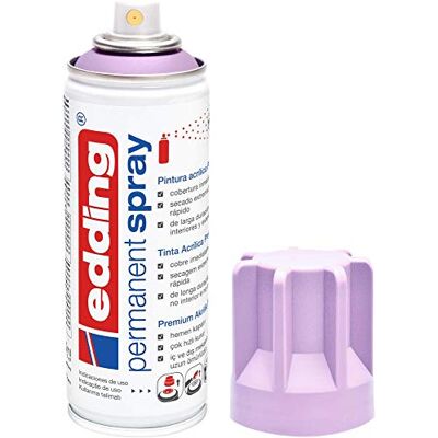 Edding 5200 Spray Permanente, Lavanda Chiara Opaco, 200 Ml, Vernice Acrilica Premium per Dipingere e Decorare Vetro, Metallo, Legno, Ceramica, Plastica, Tela, Smalto Acrilico, Vernice Spray Edding 5200 Spray Permanente, Lavanda Chiara Opaco, 200 Ml, Vernice Acrilica Premium per Dipingere e Decorare Vetro, Metallo, Legno, Ceramica, Plastica, Tela, Smalto Acrilico, Vernice Spray