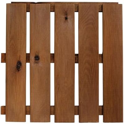 Gartenwelt Riegelsberger Piastrella in legno, pino marrone kdi 50x50x3,2cm, 20 pezzi Gartenwelt Riegelsberger Piastrella in legno, pino marrone kdi 50x50x3,2cm, 20 pezzi