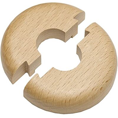 Unbekannt Rosetta per radiatore, in legno massiccio incolore, 22/50 mm, 1/2", tipo di legno: faggio laccato Unbekannt Rosetta per radiatore, in legno massiccio incolore, 22/50 mm, 1/2", tipo di legno: faggio laccato