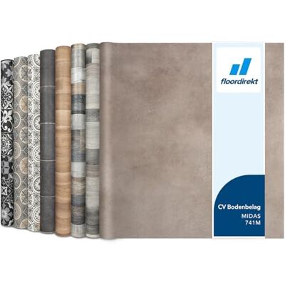 Floordirekt , Atlantic Midas 741M Rivestimento per pavimenti in vinile, su misura al metro, per cucina e balcone, effetto legno o piastrelle, robusto e facile da pulire, 200 x 300 cm Floordirekt , Atlantic Midas 741M Rivestimento per pavimenti in vinile, su misura al metro, per cucina e balcone, effetto legno o piastrelle, robusto e facile da pulire, 200 x 300 cm