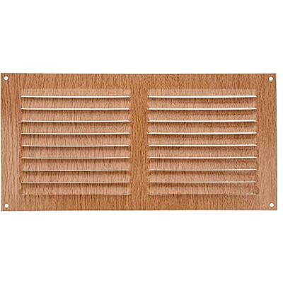 Amig Griglia Rettangolare in Alluminio Griglie di Ventilazione per Uscita d'Aria Ideale per Soffitto di Cucina e Bagno Misure 150 x 300 MM Colore Legno Amig Griglia Rettangolare in Alluminio Griglie di Ventilazione per Uscita d'Aria Ideale per Soffitto di Cucina e Bagno Misure 150 x 300 MM Colore Legno