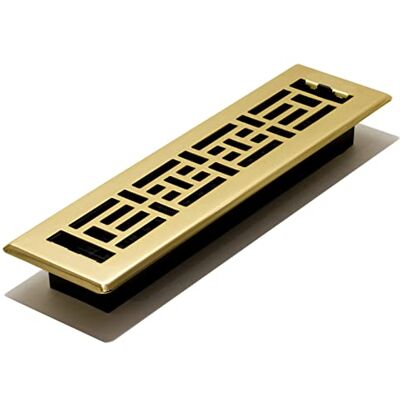 Decor Grates 2-inch by 12-inch Oriental Floor Register, Decor Grates 2-inch by 12-inch Oriental Floor Register,
