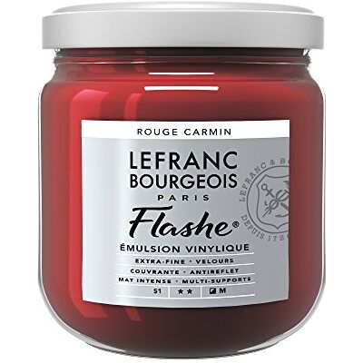 Lefranc Bourgeois LB ACRILICO FLASHE 400ML ROSSO CARMINE Lefranc Bourgeois LB ACRILICO FLASHE 400ML ROSSO CARMINE
