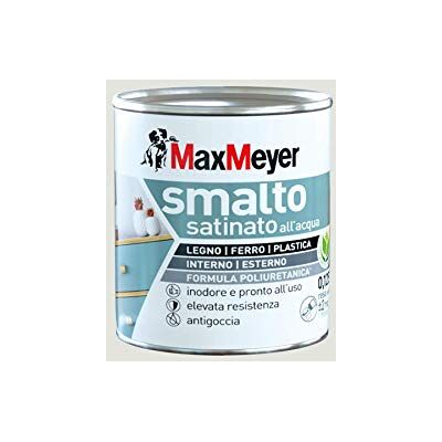 MAXMEYER - MaxMeyer Satinato all'acqua Poliuretanico Bianco Ghiaccio 0,125 l - Bianco ghiaccio - 0.125 l - Smalto satinato all'acqua MAXMEYER - MaxMeyer Satinato all'acqua Poliuretanico Bianco Ghiaccio 0,125 l - Bianco ghiaccio - 0.125 l - Smalto satinato all'acqua