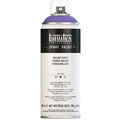 Liquitex Vernice Spray Professionale A Base D'acqua, Porpora Brillante, 400ml, 1 Pezzo Liquitex Vernice Spray Professionale A Base D'acqua, Porpora Brillante, 400ml, 1 Pezzo