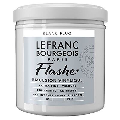 Lefranc Bourgeois LB ACRILICO FLASHE 125ML BLANCO FLUORESCENTE Lefranc Bourgeois LB ACRILICO FLASHE 125ML BLANCO FLUORESCENTE
