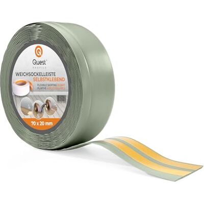 Garmin Battiscopa PVC Morbido 70 x 20 mm Flessibile Verde Chiaro, 5 mb Listello di finitura autoadesivo, sigilla parete e pavimento, resistente ai raggi UV, per bagno e cucina, tagliabile Garmin Battiscopa PVC Morbido 70 x 20 mm Flessibile Verde Chiaro, 5 mb Listello di finitura autoadesivo, sigilla parete e pavimento, resistente ai raggi UV, per bagno e cucina, tagliabile