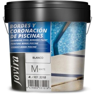 Jovira Pinturas - Pintura Bordes y Coronación De Piscinas Antideslizante En Color Blanco - Paint Jovira Pinturas - Pintura Bordes y Coronación De Piscinas Antideslizante En Color Blanco - Paint