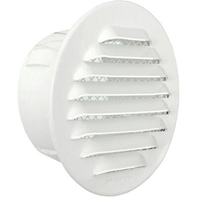LA VENTILAZIONE GTA80RB - Griglia di ventilazione rotonda in metallo - 100mm - Bianco LA VENTILAZIONE GTA80RB - Griglia di ventilazione rotonda in metallo - 100mm - Bianco