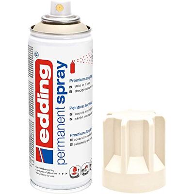 Edding 5200 Spray Permanente, Avorio Chiaro Opaco, 200 Ml, Vernice Acrilica Premium per Dipingere e Decorare Vetro, Metallo, Legno, Ceramica, Plastica, Tela, Smalto Acrilico, Vernice Spray Edding 5200 Spray Permanente, Avorio Chiaro Opaco, 200 Ml, Vernice Acrilica Premium per Dipingere e Decorare Vetro, Metallo, Legno, Ceramica, Plastica, Tela, Smalto Acrilico, Vernice Spray