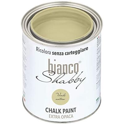 BiancoShabby - Chalk Paint - Verde antico - 1L - Paint BiancoShabby - Chalk Paint - Verde antico - 1L - Paint