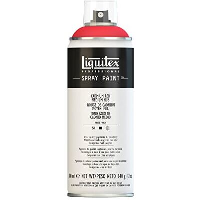 Liquitex 4450151 Vernice Spray Professionale A Base D'acqua, Rosso Di Cadmio Medio Imitazione, 400ml, 1 Pezzo Liquitex 4450151 Vernice Spray Professionale A Base D'acqua, Rosso Di Cadmio Medio Imitazione, 400ml, 1 Pezzo