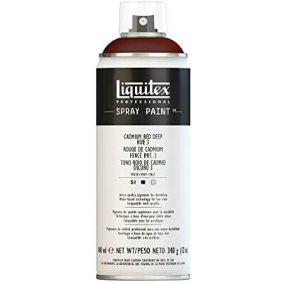 Liquitex Vernice Spray Professionale A Base D'acqua, Rosso Di Cadmio Scuro Imitazione 3, 400ml, 1 Pezzo Liquitex Vernice Spray Professionale A Base D'acqua, Rosso Di Cadmio Scuro Imitazione 3, 400ml, 1 Pezzo