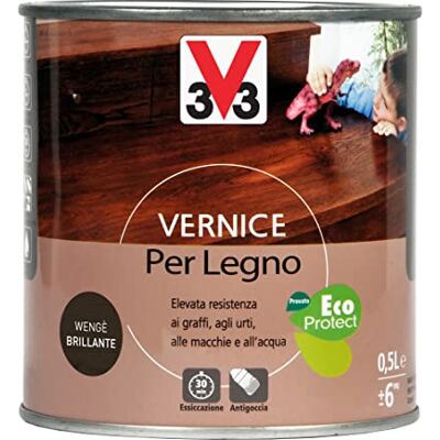 V33 Vernice per Legno Wengè Brillante 0.5 L V33 Vernice per Legno Wengè Brillante 0.5 L