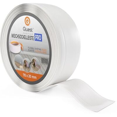 Garmin Battiscopa Morbido 70 mm x 20 mm Listello in PVC, Finitura Flessibile Battiscopa flessibile per pareti e pavimenti – decorativo, resistente ai raggi UV (Bianco, 25m) Garmin Battiscopa Morbido 70 mm x 20 mm Listello in PVC, Finitura Flessibile Battiscopa flessibile per pareti e pavimenti – decorativo, resistente ai raggi UV (Bianco, 25m)