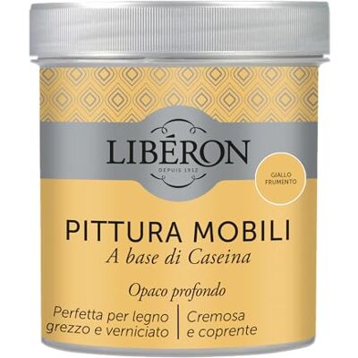 Libéron - V33 - a base di caseina - Giallo frumento - Vernice per mobili Libéron - V33 - a base di caseina - Giallo frumento - Vernice per mobili