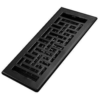 Decor Grates Registro per pavimenti orientale, 10 x 25 cm, nero testurizzato Decor Grates Registro per pavimenti orientale, 10 x 25 cm, nero testurizzato