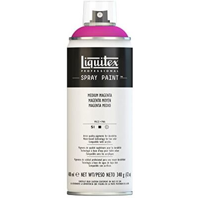 Liquitex 4450500 Vernice Spray Professionale A Base D'acqua, Viola (Magenta Medio), 400 ml, 1 Pezzo Liquitex 4450500 Vernice Spray Professionale A Base D'acqua, Viola (Magenta Medio), 400 ml, 1 Pezzo