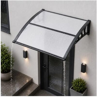 VEVOR Tettoia per Ingresso di Porte Entrata Portici Finestre 96,5x101,7 cm, Pensilina da Sole per Esterno in Policarbonato Trasparente per Finestre di Portici Balconi Terrazza Protezione Pioggia Neve VEVOR Tettoia per Ingresso di Porte Entrata Portici Finestre 96,5x101,7 cm, Pensilina da Sole per Esterno in Policarbonato Trasparente per Finestre di Portici Balconi Terrazza Protezione Pioggia Neve