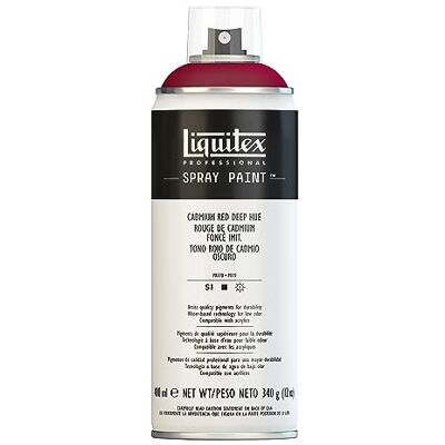 Liquitex Vernice Spray Professionale A Base D'acqua, Rosso Di Cadmio Scuro Imitazione, 400ml, 1 Pezzo Liquitex Vernice Spray Professionale A Base D'acqua, Rosso Di Cadmio Scuro Imitazione, 400ml, 1 Pezzo