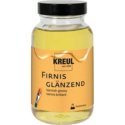 KREUL -Vernice Lucida, 250 ml, Protegge dalla Polvere e dallo Sporco, Vernice di Finitura Trasparente ed Elastica a Base di Resina Sintetica, per Pittura a Olio e acrilica, Colorless, 0,25 Liters KREUL -Vernice Lucida, 250 ml, Protegge dalla Polvere e dallo Sporco, Vernice di Finitura Trasparente ed Elastica a Base di Resina Sintetica, per Pittura a Olio e acrilica, Colorless, 0,25 Liters