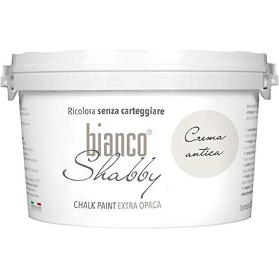 biancoShabby - CremaAntica - 2,5 L - Chalk Paint biancoShabby - CremaAntica - 2,5 L - Chalk Paint