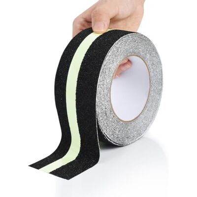 OTraki Adesivo Antiscivolo Nero Nastro Antiscivolo 50mm*10m, Nastro Catarifrangente Adesivo Strisce Antiscivolo, Pavimento Pvc Adesivo Per Scale, Gradini, Pavimenti Scivolosi Interno E Esterno OTraki Adesivo Antiscivolo Nero Nastro Antiscivolo 50mm*10m, Nastro Catarifrangente Adesivo Strisce Antiscivolo, Pavimento Pvc Adesivo Per Scale, Gradini, Pavimenti Scivolosi Interno E Esterno