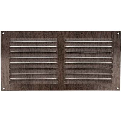 Amig Griglia di Ventilazione in Alluminio Colore Wengé Adatta per Soffitti e Pareti Moderne Griglia Quadrata con Zanzariera, Misure: 150 x 300 mm, Materiale: Alluminio Amig Griglia di Ventilazione in Alluminio Colore Wengé Adatta per Soffitti e Pareti Moderne Griglia Quadrata con Zanzariera, Misure: 150 x 300 mm, Materiale: Alluminio