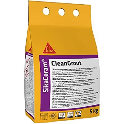 SIKA Stucco per fughe Ceram CleanGrout Beige 5kg Per fughe di piastrelle Ideale per bagno e cucina Facile applicazione Resistente e duraturo nel tempo SIKA Stucco per fughe Ceram CleanGrout Beige 5kg Per fughe di piastrelle Ideale per bagno e cucina Facile applicazione Resistente e duraturo nel tempo