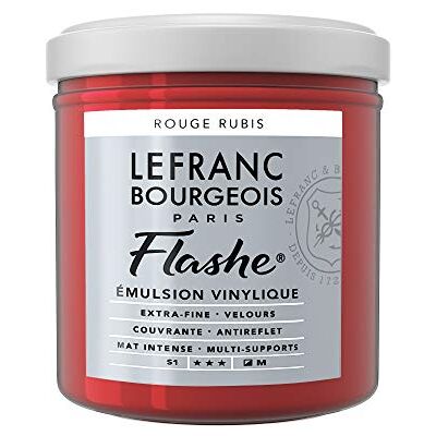 Lefranc Bourgeois LB ACRILICO FLASHE 125ML ROJO RUBÍ Lefranc Bourgeois LB ACRILICO FLASHE 125ML ROJO RUBÍ