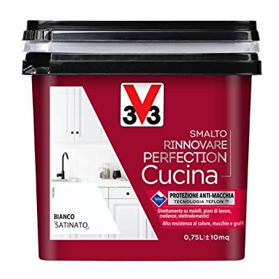 V33 Smalto Rinnovare Perfection Cucina Bianco Satinato 0,75L V33 Smalto Rinnovare Perfection Cucina Bianco Satinato 0,75L