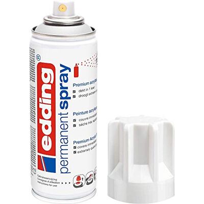 Edding 5200 Spray Permanente, Bianco Traffico Lucido, 200 Ml, Vernice Acrilica Premium per Dipingere e Decorare Vetro, Metallo, Legno, Ceramica, Plastica, Tela, Smalto Acrilico, Vernice Spray Edding 5200 Spray Permanente, Bianco Traffico Lucido, 200 Ml, Vernice Acrilica Premium per Dipingere e Decorare Vetro, Metallo, Legno, Ceramica, Plastica, Tela, Smalto Acrilico, Vernice Spray
