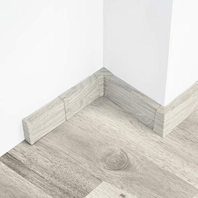 DQ-PP Battiscopa in PVC da 16 m, 55 mm, legno di quercia Chillout, battiscopa in plastica PVC DQ-PP Battiscopa in PVC da 16 m, 55 mm, legno di quercia Chillout, battiscopa in plastica PVC