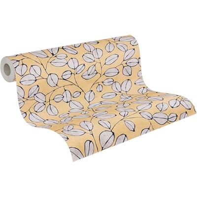 A.S. Création Nordic Feeling Carta da parati in tessuto non tessuto, colore: giallo, blu – Made in Germany A.S. Création Nordic Feeling Carta da parati in tessuto non tessuto, colore: giallo, blu – Made in Germany