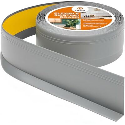 Garmin Battiscopa PVC Morbido 70 x 20 mm Autoadesivo Grigio, 5 m Listello di finitura fresato e flessibile, resistente ai raggi UV, per cucina, bagno e corridoio, tagliabile su misura Garmin Battiscopa PVC Morbido 70 x 20 mm Autoadesivo Grigio, 5 m Listello di finitura fresato e flessibile, resistente ai raggi UV, per cucina, bagno e corridoio, tagliabile su misura