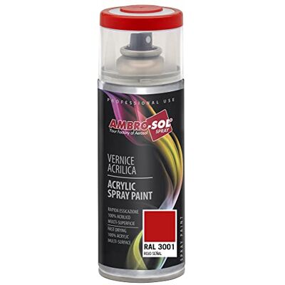 Ambro-Sol - Ambro-Sol Fluorescent Spray - Arancione - 400 ml - Vernice Ambro-Sol - Ambro-Sol Fluorescent Spray - Arancione - 400 ml - Vernice