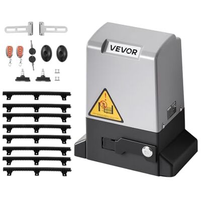 VEVOR Apricancello per Porta a Scorrimento Apricancello per Porta Scorrevole Elettrico da 280 W per Porte Fino a 25 m e 816 kg, Motore con Cremagliera in Nylon, Sensore a Infrarossi VEVOR Apricancello per Porta a Scorrimento Apricancello per Porta Scorrevole Elettrico da 280 W per Porte Fino a 25 m e 816 kg, Motore con Cremagliera in Nylon, Sensore a Infrarossi