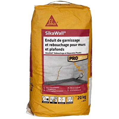 SIKA Wall Intonaco di riempimento per pareti e soffitti in polvere, 20 kg ~ 20 m² SIKA Wall Intonaco di riempimento per pareti e soffitti in polvere, 20 kg ~ 20 m²