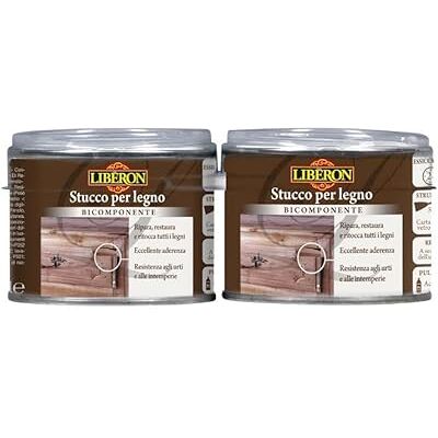 V33 Libéron STUCCO PER LEGNO BI-COMPONENTE Noce Medio 200 ml V33 Libéron STUCCO PER LEGNO BI-COMPONENTE Noce Medio 200 ml