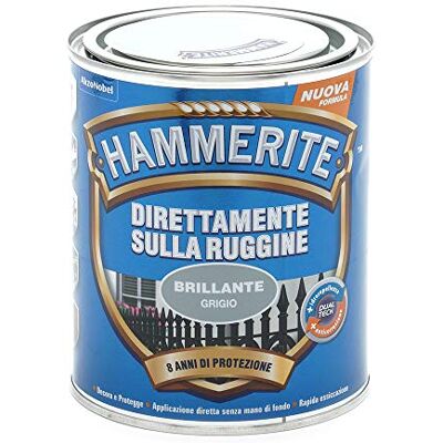 Hammerite Direttamente Sulla Ruggine Brillante Grigio 0.75 l Hammerite Direttamente Sulla Ruggine Brillante Grigio 0.75 l