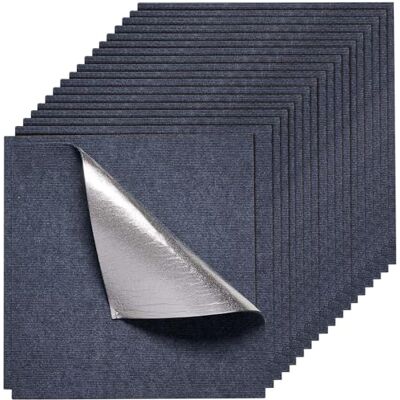 VEVOR Piastrelle per Moquette, 610x610 mm, Confezione da 15, Tappeti Quadrati Staccabili e Attaccabili, Autoadesive per Pavimenti Morbidi Imbottiti per Copertura 5,6㎡, per Soggiorno Ufficio, Grigio VEVOR Piastrelle per Moquette, 610x610 mm, Confezione da 15, Tappeti Quadrati Staccabili e Attaccabili, Autoadesive per Pavimenti Morbidi Imbottiti per Copertura 5,6㎡, per Soggiorno Ufficio, Grigio