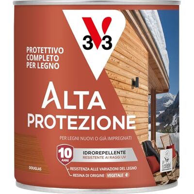 V33 Protettivo Completo per Legno BIO Alta Protezione all'Acqua Douglas 0,75 L V33 Protettivo Completo per Legno BIO Alta Protezione all'Acqua Douglas 0,75 L