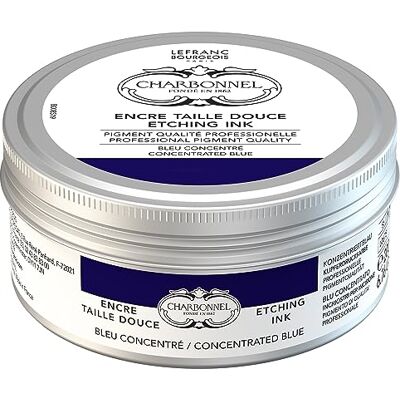 Lefranc Bourgeois Charbonnel, colori per stampa in rame, altamente pigmentati, eccellente resistenza alla luce, vegano, colori vivaci, resistente all'invecchiamento, vaso da 200 ml, blu concentrato Lefranc Bourgeois Charbonnel, colori per stampa in rame, altamente pigmentati, eccellente resistenza alla luce, vegano, colori vivaci, resistente all'invecchiamento, vaso da 200 ml, blu concentrato