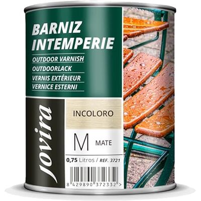 JOVIRA - Barniz Intemperie - Opaco - 0.750 L - Varnice JOVIRA - Barniz Intemperie - Opaco - 0.750 L - Varnice